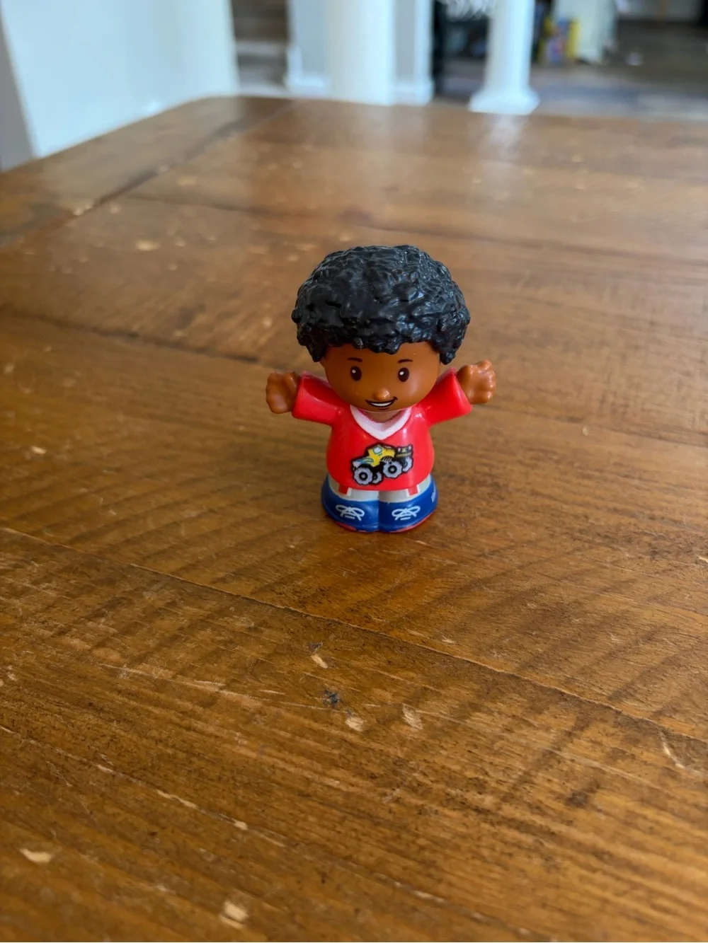 Fisher Price Little People boy truck shirt as is